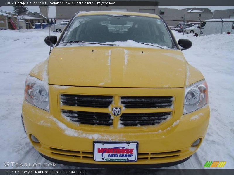 Solar Yellow / Pastel Slate Gray/Yellow 2007 Dodge Caliber SXT