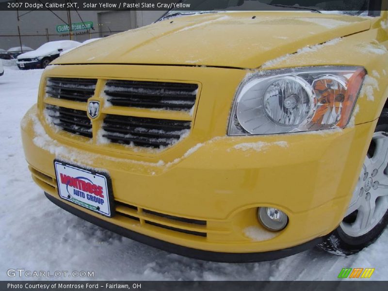 Solar Yellow / Pastel Slate Gray/Yellow 2007 Dodge Caliber SXT