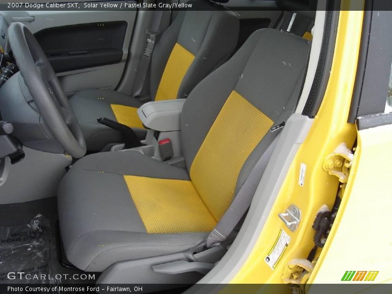 Solar Yellow / Pastel Slate Gray/Yellow 2007 Dodge Caliber SXT