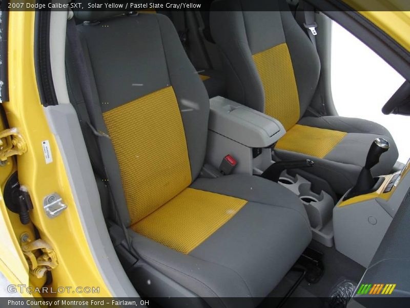 Solar Yellow / Pastel Slate Gray/Yellow 2007 Dodge Caliber SXT