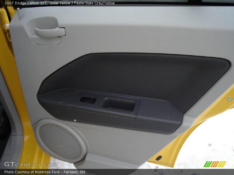 Solar Yellow / Pastel Slate Gray/Yellow 2007 Dodge Caliber SXT