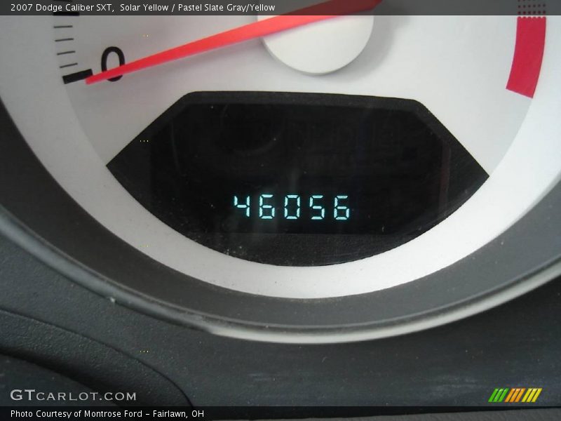 Solar Yellow / Pastel Slate Gray/Yellow 2007 Dodge Caliber SXT