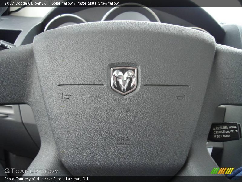 Solar Yellow / Pastel Slate Gray/Yellow 2007 Dodge Caliber SXT