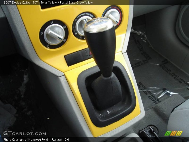 Solar Yellow / Pastel Slate Gray/Yellow 2007 Dodge Caliber SXT