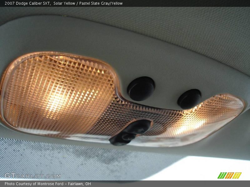 Solar Yellow / Pastel Slate Gray/Yellow 2007 Dodge Caliber SXT