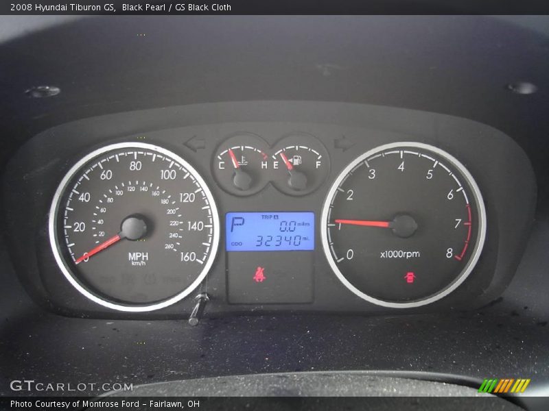 Black Pearl / GS Black Cloth 2008 Hyundai Tiburon GS