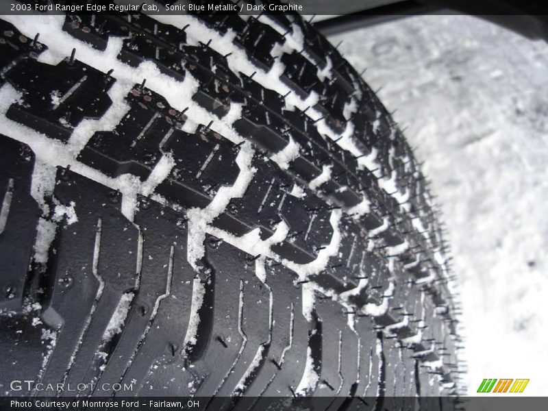 Sonic Blue Metallic / Dark Graphite 2003 Ford Ranger Edge Regular Cab