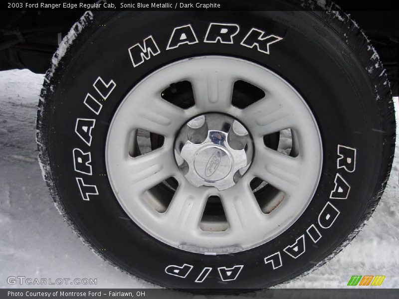 Sonic Blue Metallic / Dark Graphite 2003 Ford Ranger Edge Regular Cab