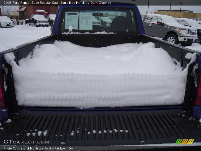 Sonic Blue Metallic / Dark Graphite 2003 Ford Ranger Edge Regular Cab