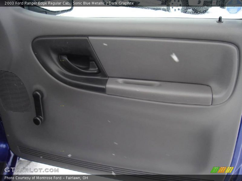 Sonic Blue Metallic / Dark Graphite 2003 Ford Ranger Edge Regular Cab