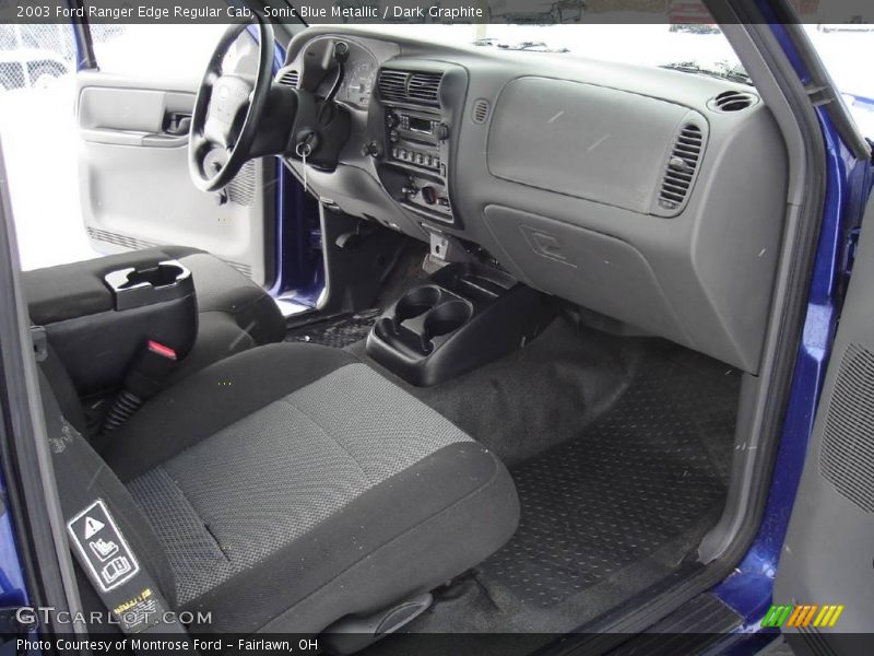 Sonic Blue Metallic / Dark Graphite 2003 Ford Ranger Edge Regular Cab