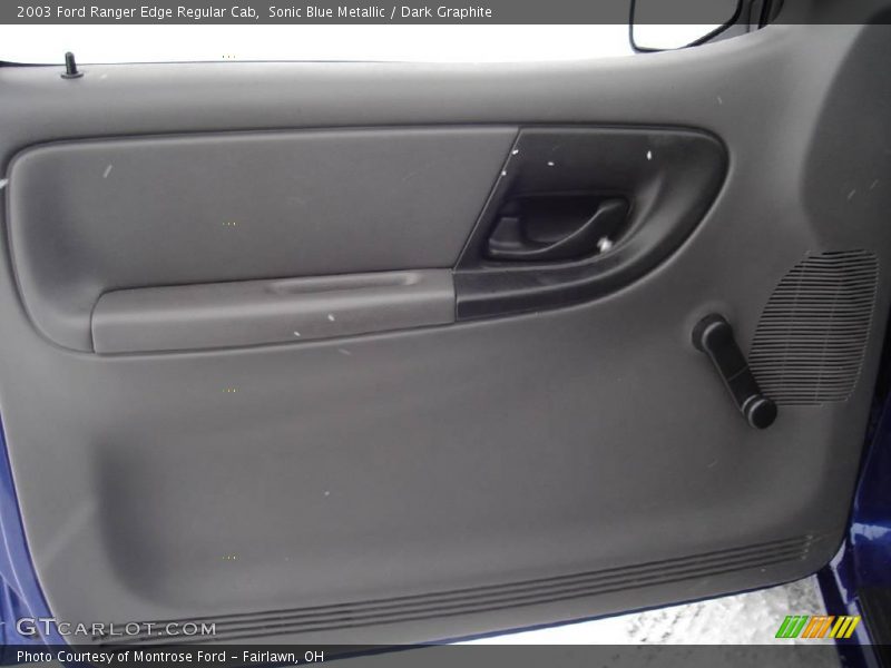 Sonic Blue Metallic / Dark Graphite 2003 Ford Ranger Edge Regular Cab
