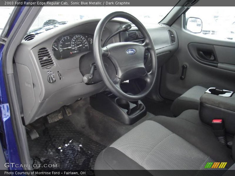 Sonic Blue Metallic / Dark Graphite 2003 Ford Ranger Edge Regular Cab