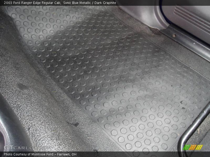 Sonic Blue Metallic / Dark Graphite 2003 Ford Ranger Edge Regular Cab