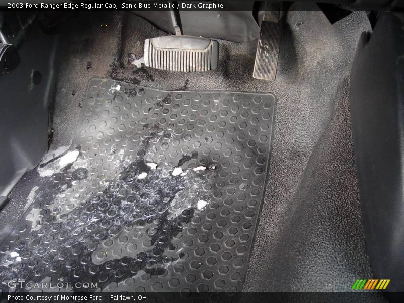 Sonic Blue Metallic / Dark Graphite 2003 Ford Ranger Edge Regular Cab