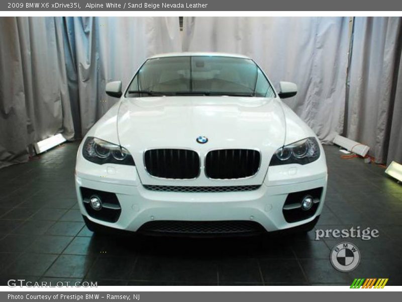 Alpine White / Sand Beige Nevada Leather 2009 BMW X6 xDrive35i