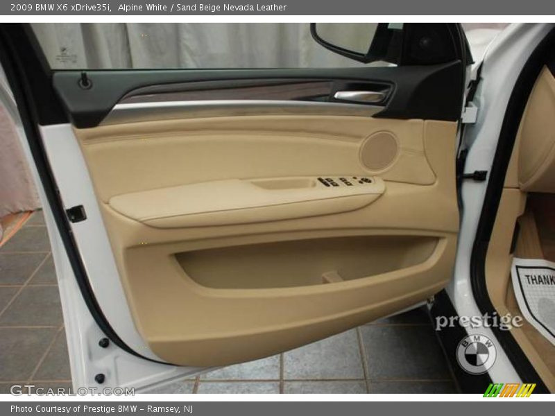 Alpine White / Sand Beige Nevada Leather 2009 BMW X6 xDrive35i