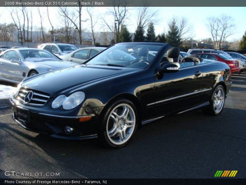 Black / Black 2008 Mercedes-Benz CLK 550 Cabriolet