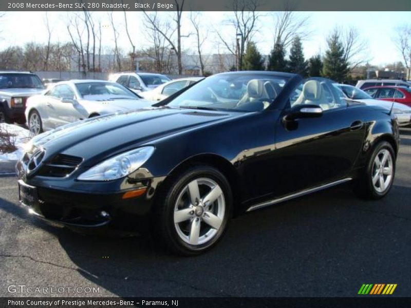 Black / Beige 2008 Mercedes-Benz SLK 280 Roadster