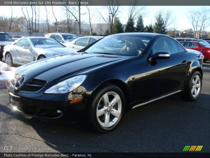 Black / Beige 2008 Mercedes-Benz SLK 280 Roadster