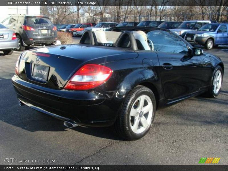 Black / Beige 2008 Mercedes-Benz SLK 280 Roadster