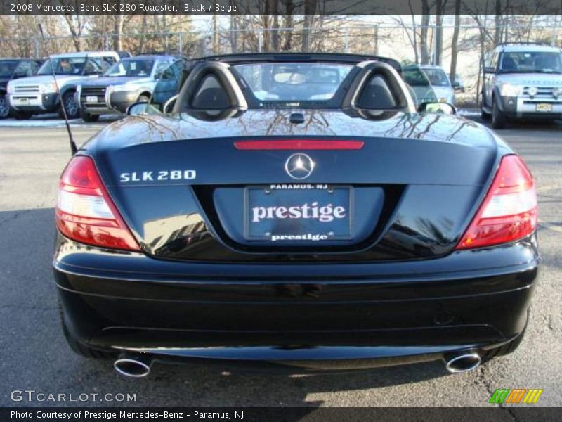 Black / Beige 2008 Mercedes-Benz SLK 280 Roadster