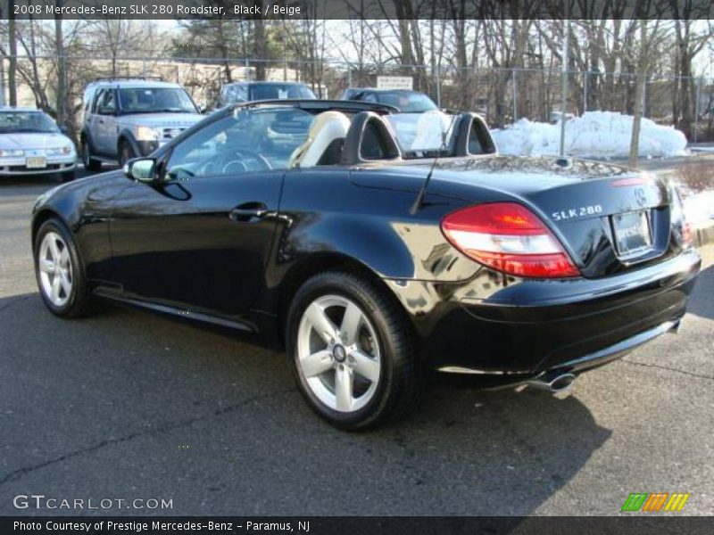 Black / Beige 2008 Mercedes-Benz SLK 280 Roadster