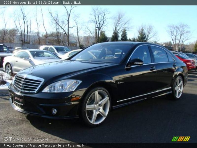Black / Black 2008 Mercedes-Benz S 63 AMG Sedan