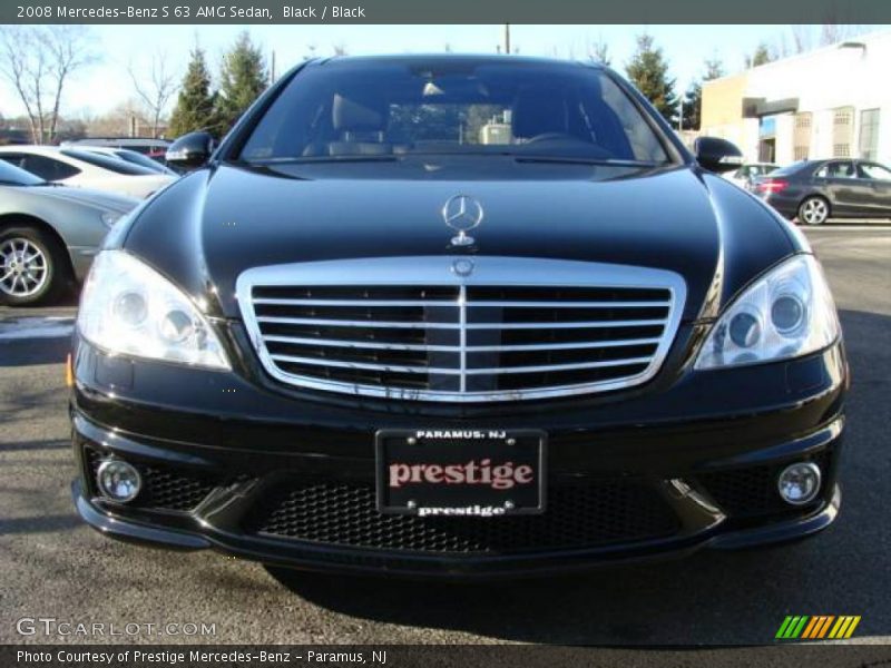 Black / Black 2008 Mercedes-Benz S 63 AMG Sedan