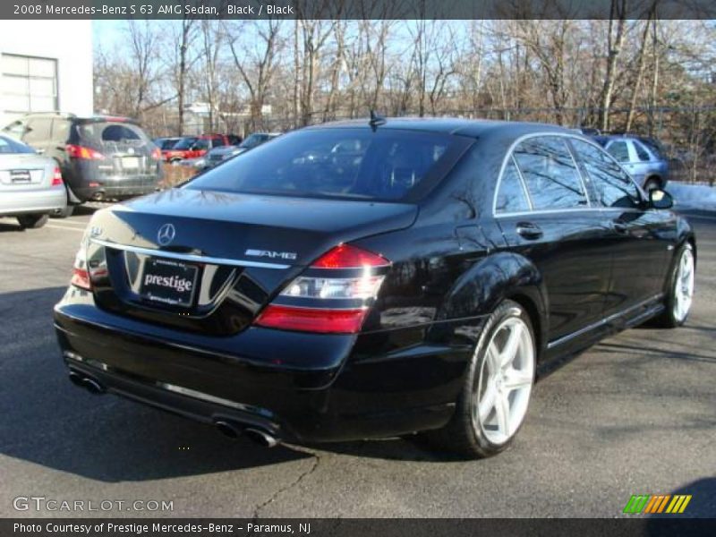 Black / Black 2008 Mercedes-Benz S 63 AMG Sedan