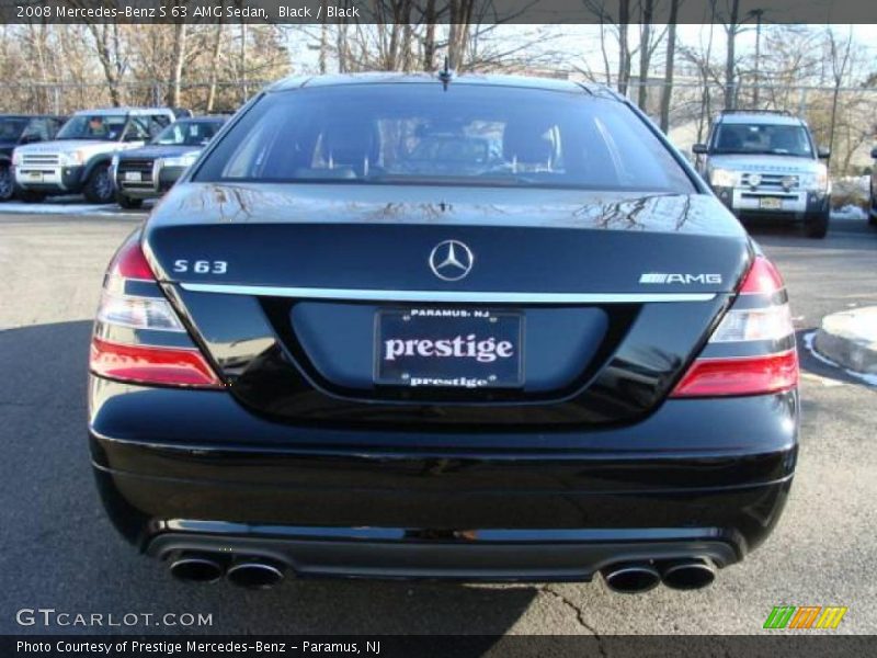 Black / Black 2008 Mercedes-Benz S 63 AMG Sedan