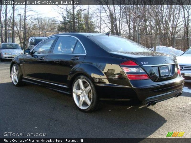 Black / Black 2008 Mercedes-Benz S 63 AMG Sedan