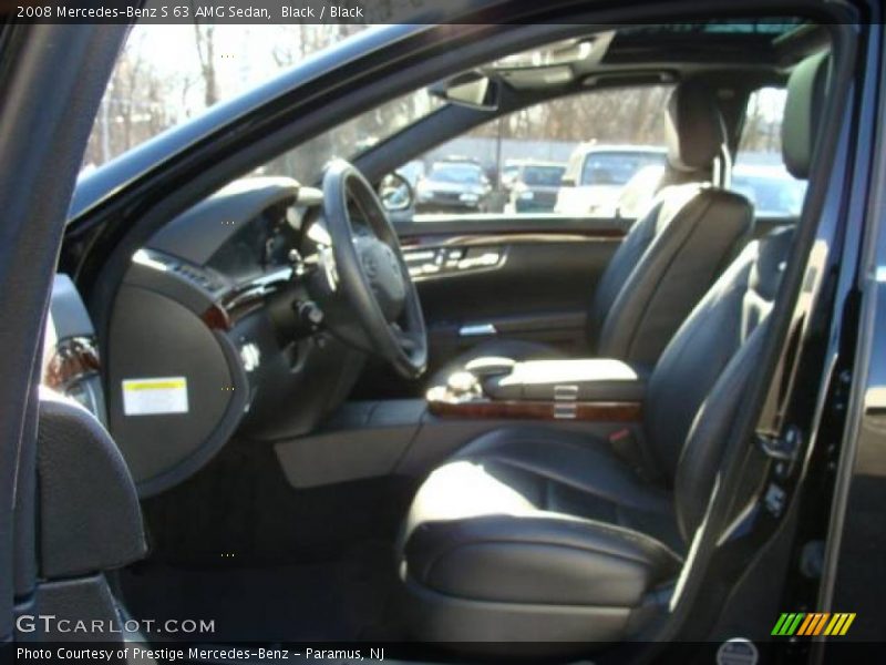 Black / Black 2008 Mercedes-Benz S 63 AMG Sedan