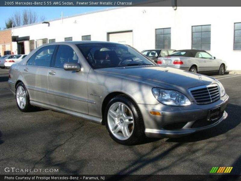 Pewter Silver Metallic / Charcoal 2005 Mercedes-Benz S 55 AMG Sedan