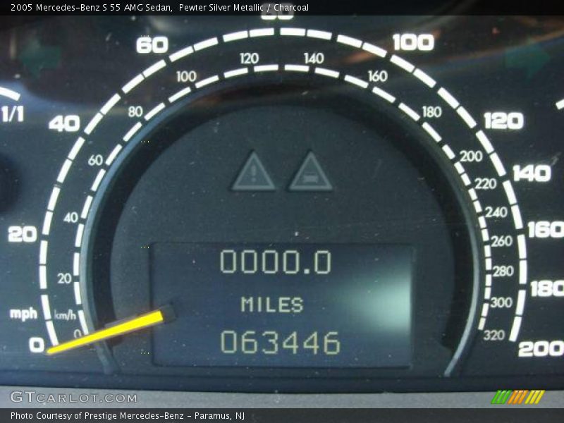 Pewter Silver Metallic / Charcoal 2005 Mercedes-Benz S 55 AMG Sedan