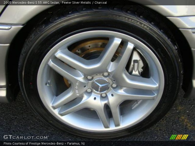 Pewter Silver Metallic / Charcoal 2005 Mercedes-Benz S 55 AMG Sedan