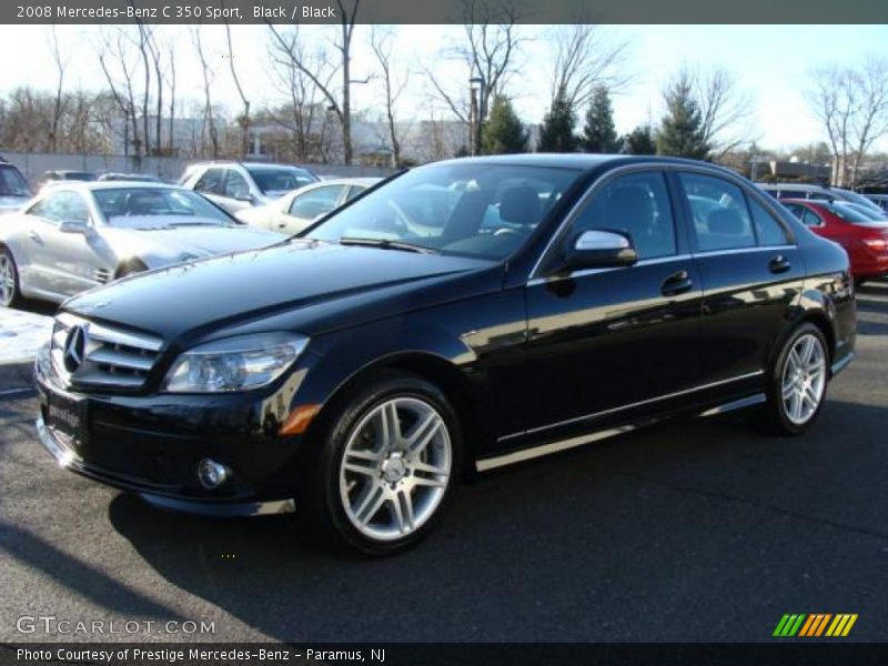 Black / Black 2008 Mercedes-Benz C 350 Sport