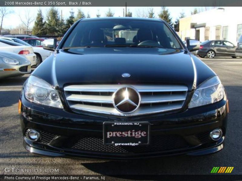 Black / Black 2008 Mercedes-Benz C 350 Sport
