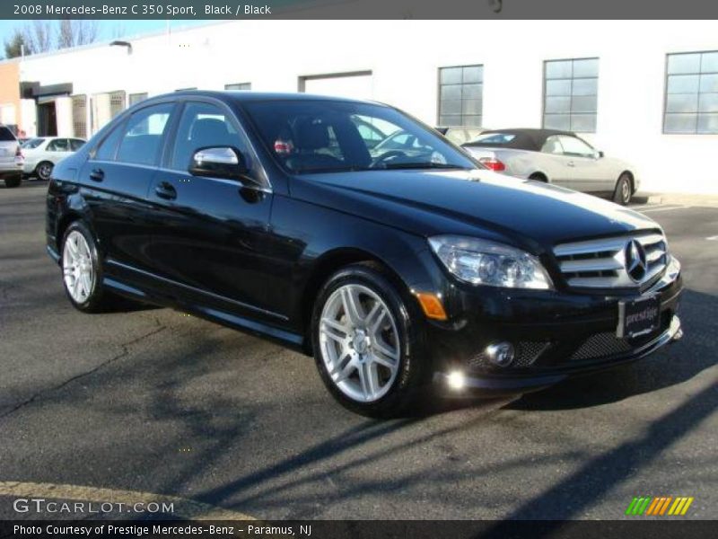 Black / Black 2008 Mercedes-Benz C 350 Sport