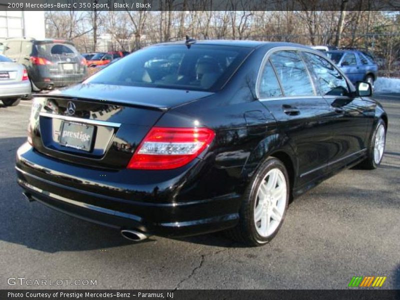 Black / Black 2008 Mercedes-Benz C 350 Sport