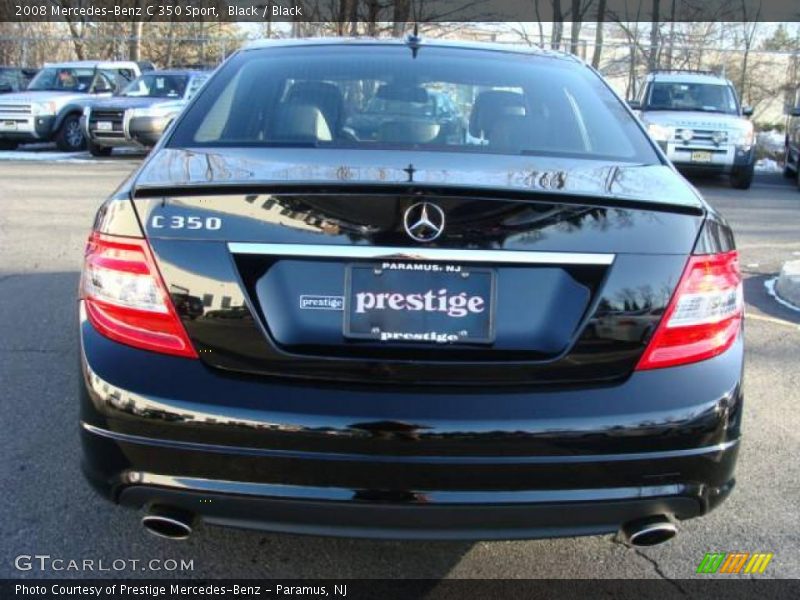 Black / Black 2008 Mercedes-Benz C 350 Sport