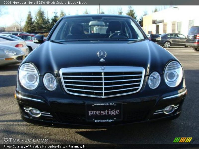 Black / Black 2008 Mercedes-Benz E 350 4Matic Sedan