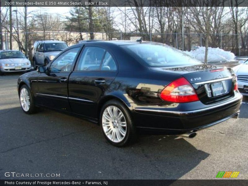 Black / Black 2008 Mercedes-Benz E 350 4Matic Sedan