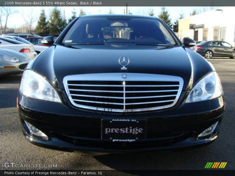 Black / Black 2008 Mercedes-Benz S 550 4Matic Sedan