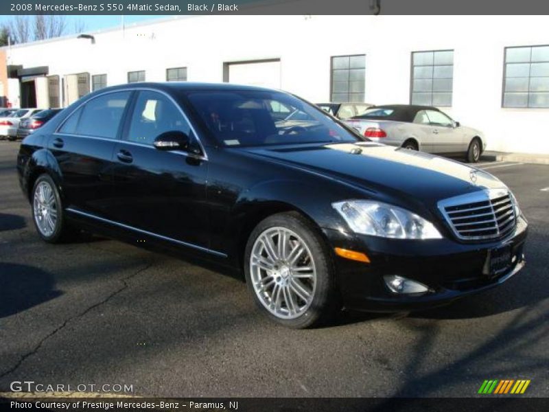 Black / Black 2008 Mercedes-Benz S 550 4Matic Sedan
