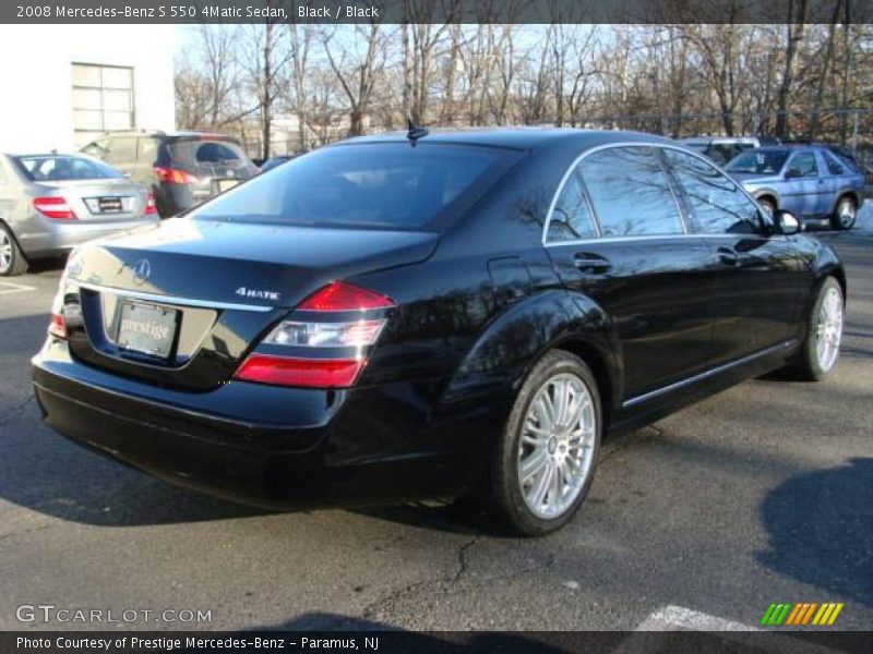 Black / Black 2008 Mercedes-Benz S 550 4Matic Sedan