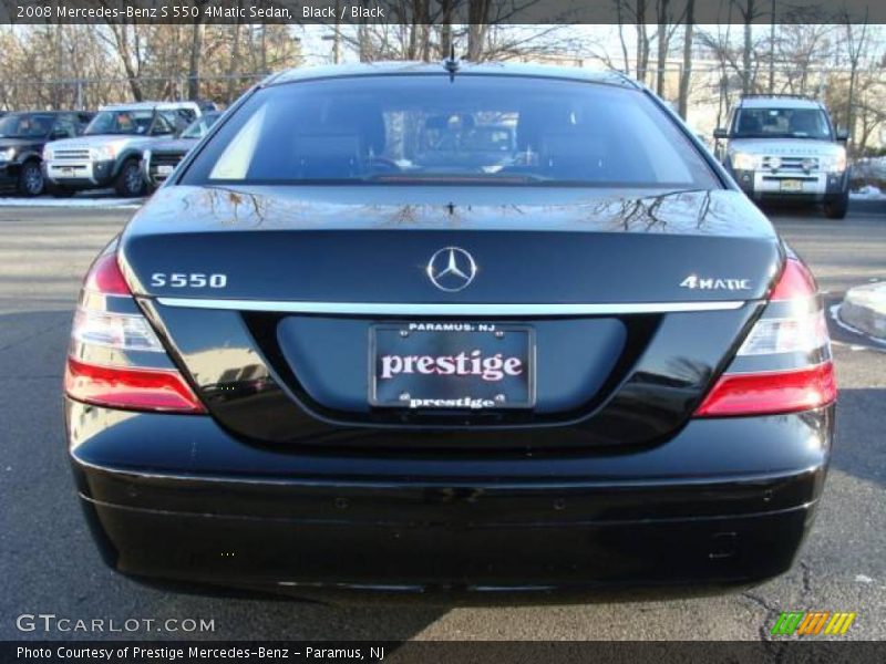 Black / Black 2008 Mercedes-Benz S 550 4Matic Sedan