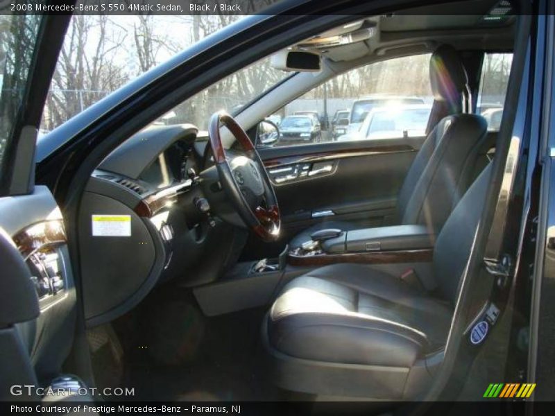 Black / Black 2008 Mercedes-Benz S 550 4Matic Sedan
