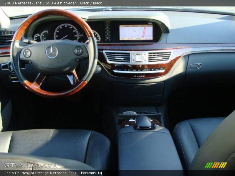 Black / Black 2008 Mercedes-Benz S 550 4Matic Sedan