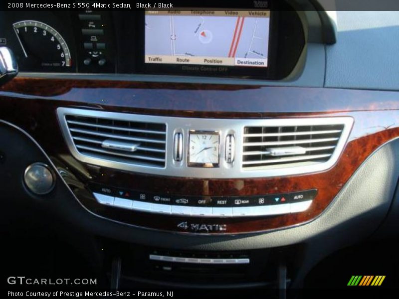 Black / Black 2008 Mercedes-Benz S 550 4Matic Sedan